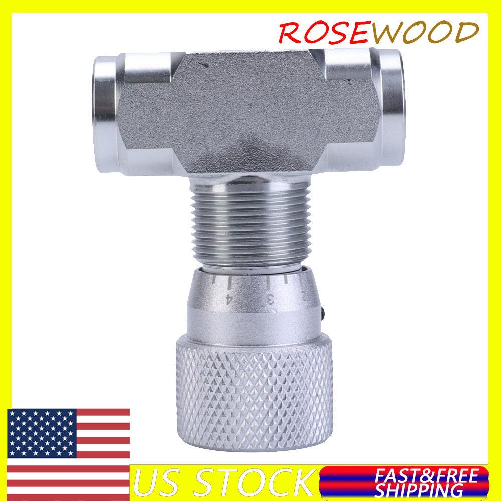 For Fluids Gases 3/8in Hydraulic Adjustable Flow Control Two-way Joint w/ G3/8