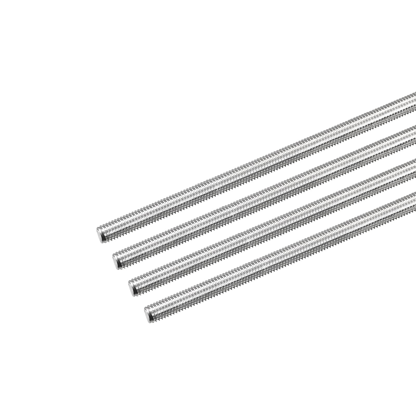 MECCANIXITY Fully Threaded Rod M5 x 300mm 0.8mm x 300mm, Silver Tone