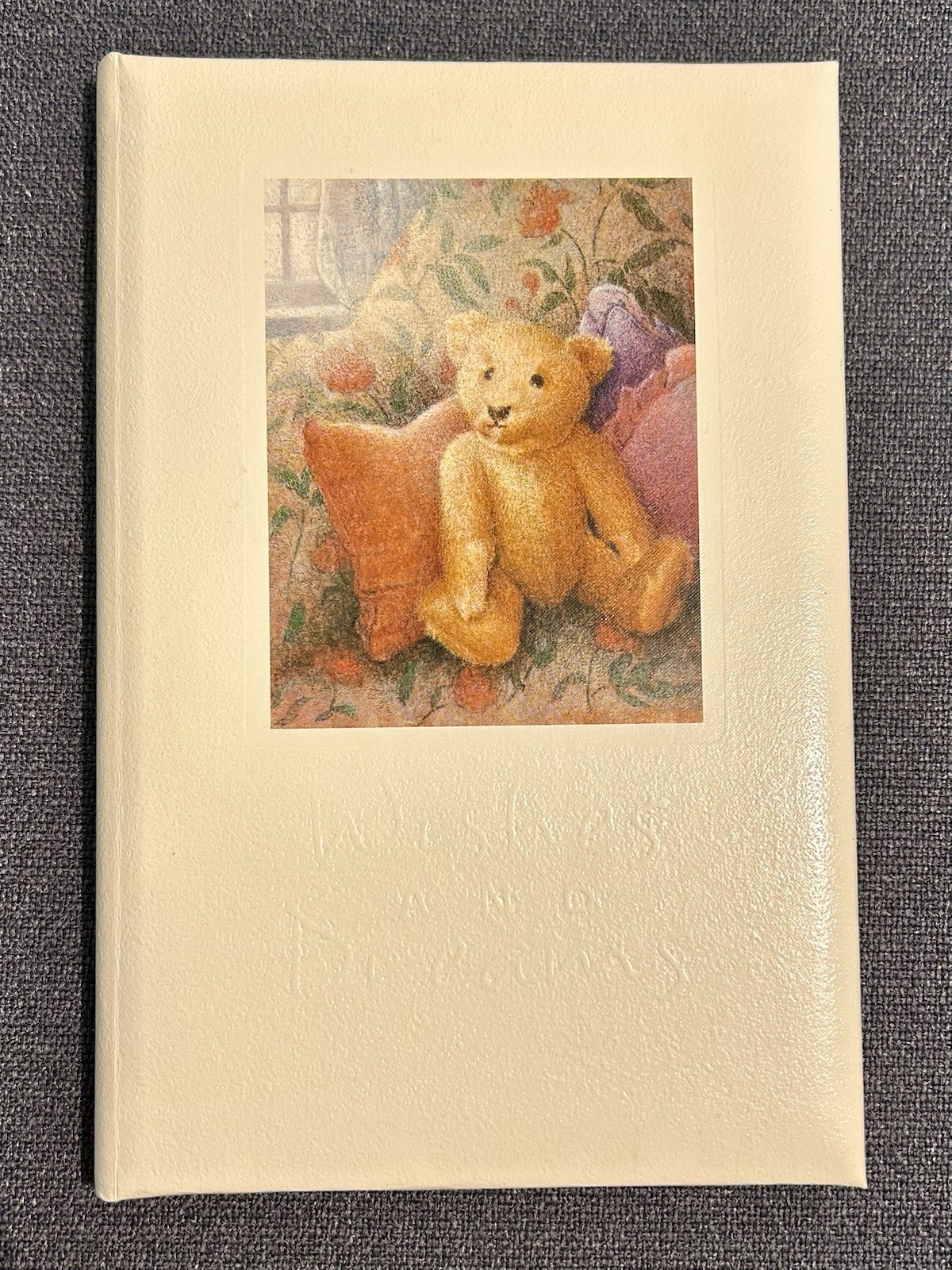Vtg 1986 Hallmark Wishes & Dreams Teddy Bear Blank Book Journal Diary Stationery