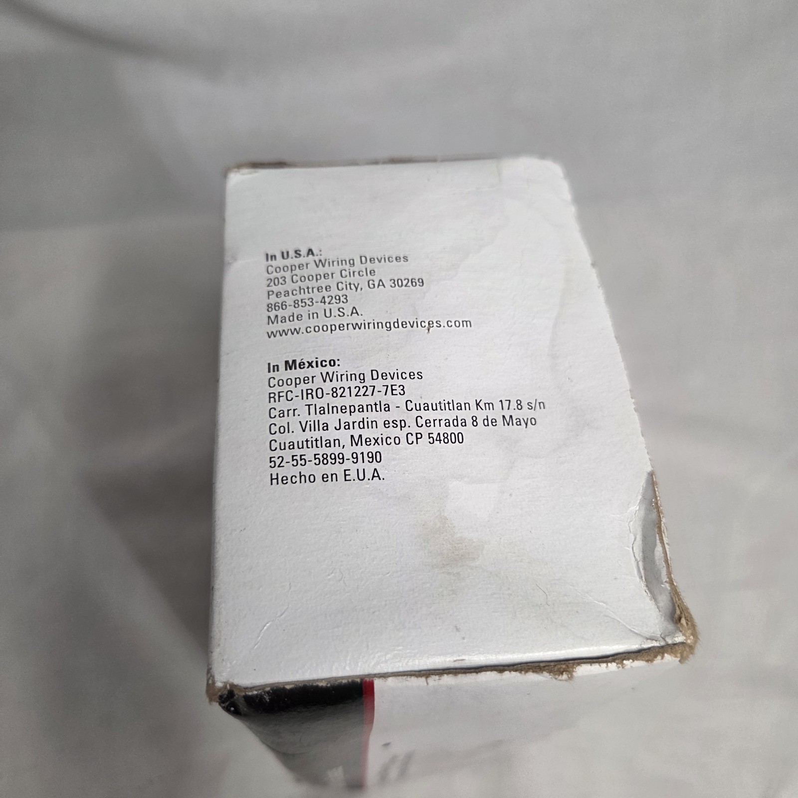 Cooper Wiring Devices Grounding Duplex Receptacle 15A-125V White Lot Of 20 NIB