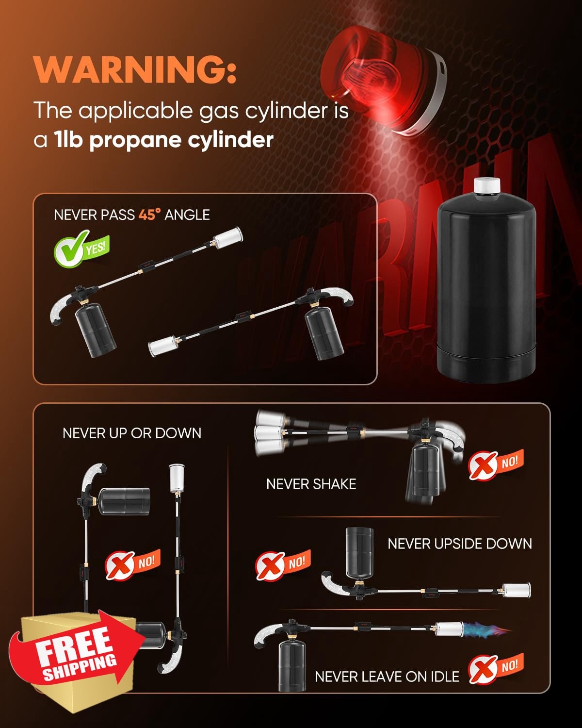 Saker Propane Torch Weed Burner