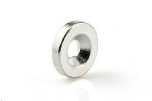 50 100 Strong Countersunk Ring Magnets 12 x 3mm Hole 3mm Rare Earth Neodymium
