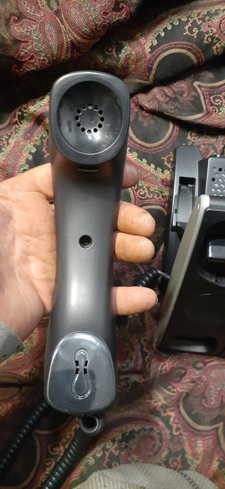 Office Phone, NEC, ILV(XD)Z-Y(BK) W/ Base, LO(GBA) Z, GBA-L Unit, Wires, PoE.