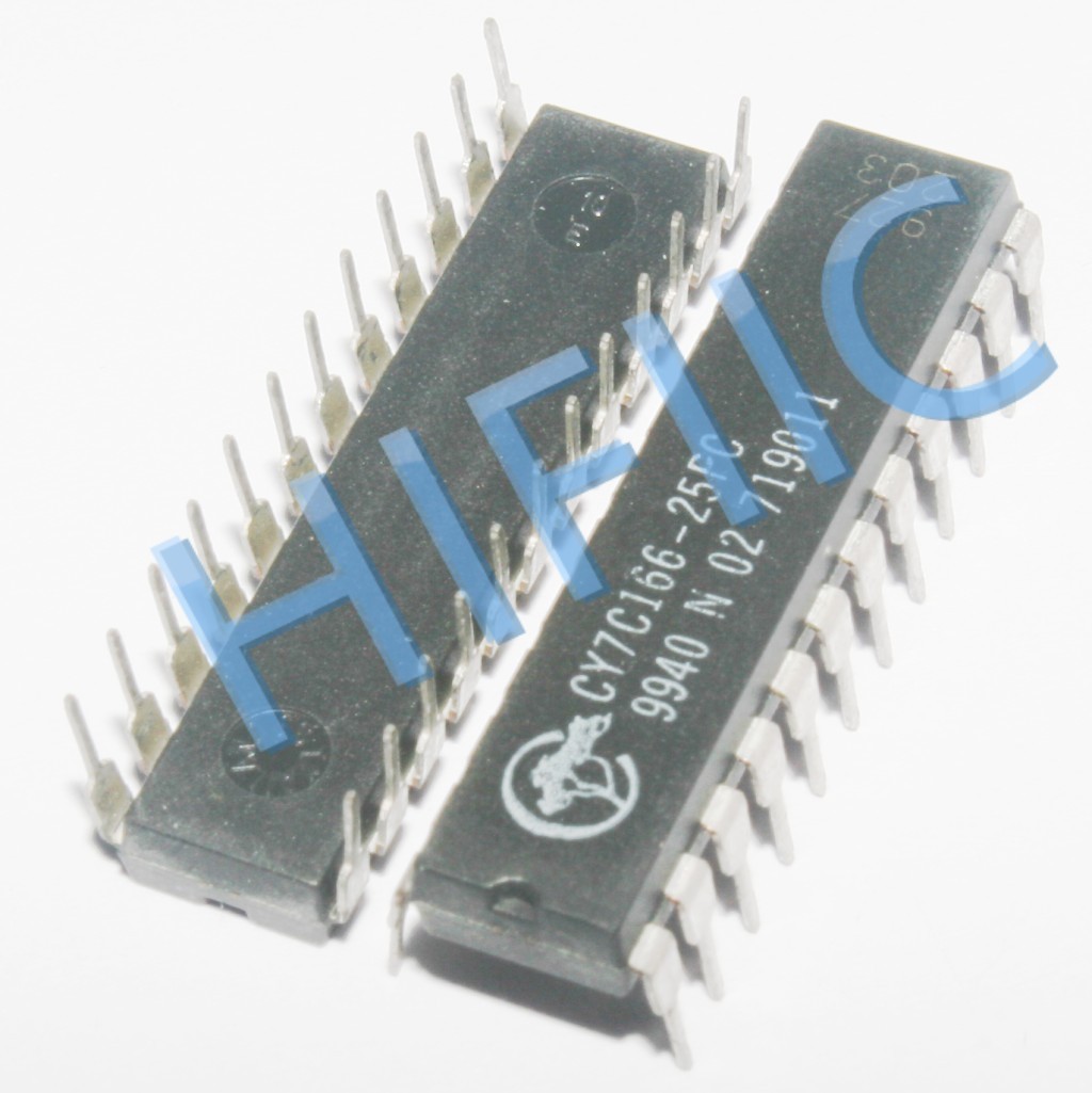 1PCS CY7C166-25PC CY7C166 16K x 4 Static RAM DIP24