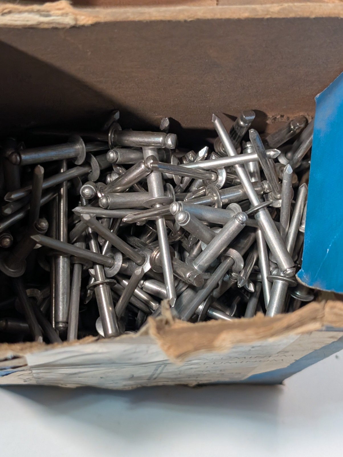Lot of Aluminum  Steel Rivets, Various Manufacturers, Types and Sizes- As Shown