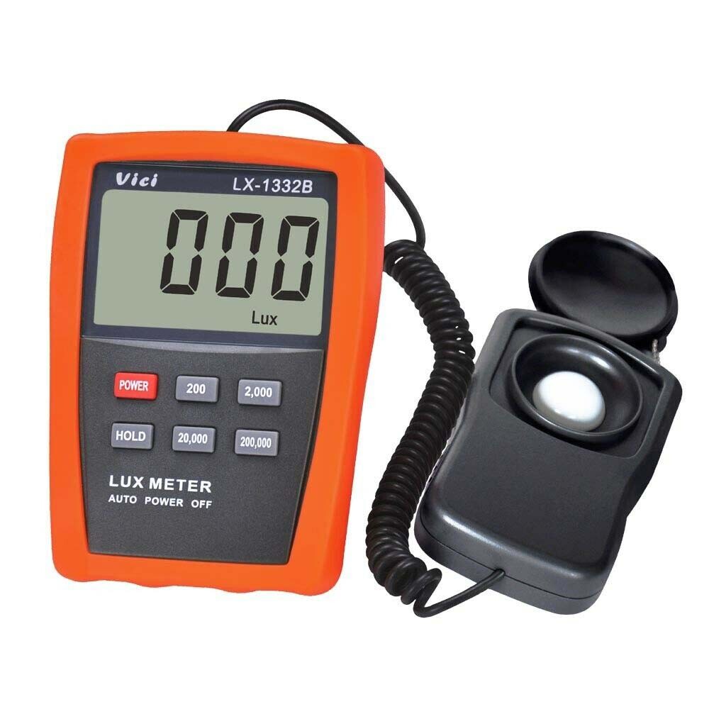 Vici LX1332B Digital Luxmeter Light Meter 1~200,000 Lux Luminometer