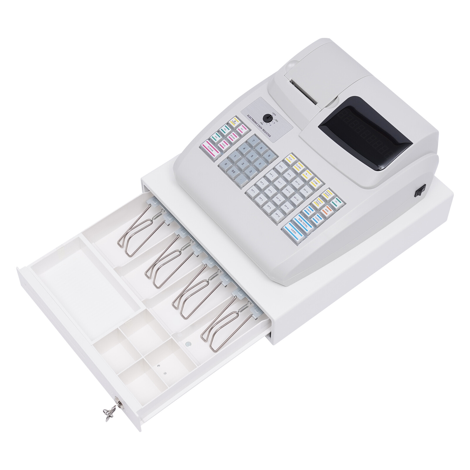 POS Cash Register Electronic Drawer Box LED Display For Restaurant Bills Coins