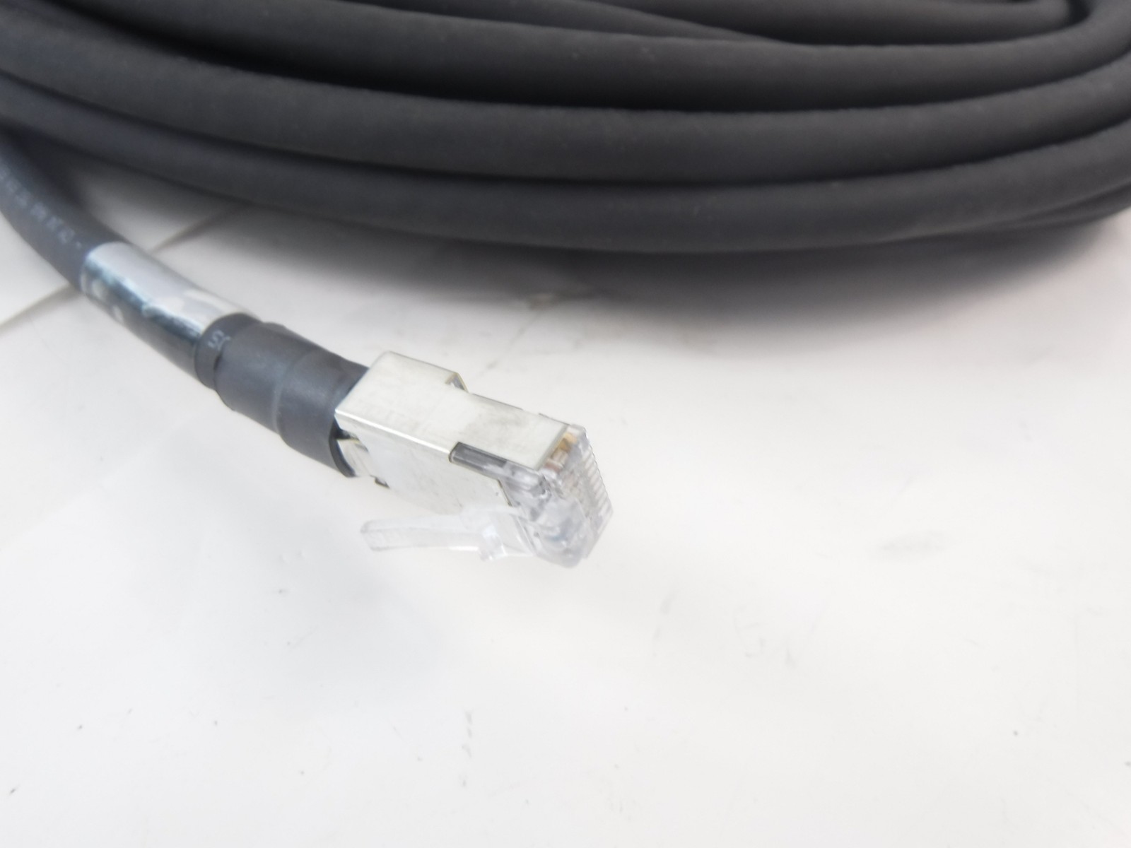 40’L Quabbin 24AWG 4P Cat 6/6A Hi Flex AWM Black Shielded TPE Ethernet Cable 592