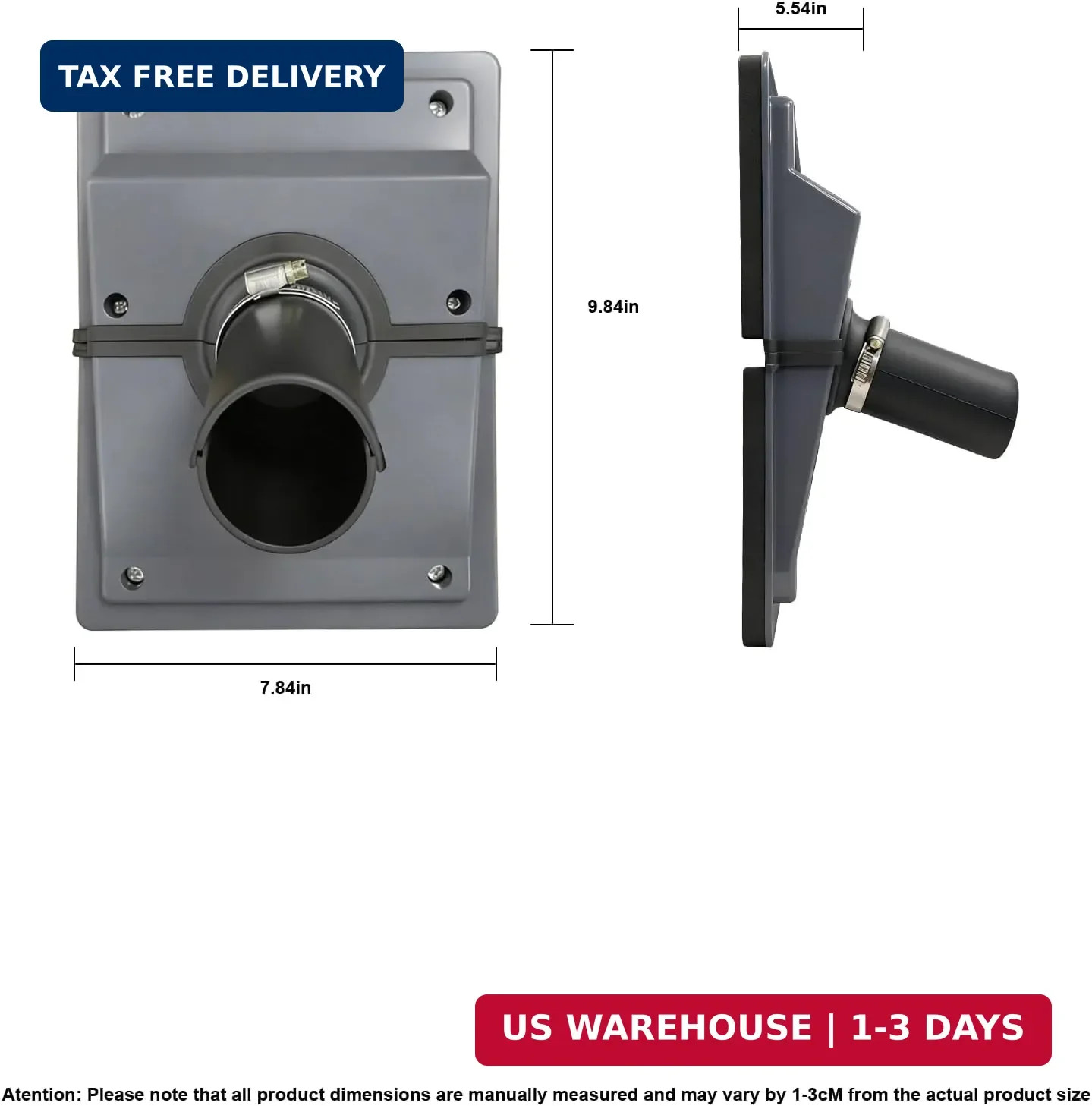 HVAC Easy-Install Wall Penetration & Line Set Cover Kit for Indoor/Outdoor AC Sy