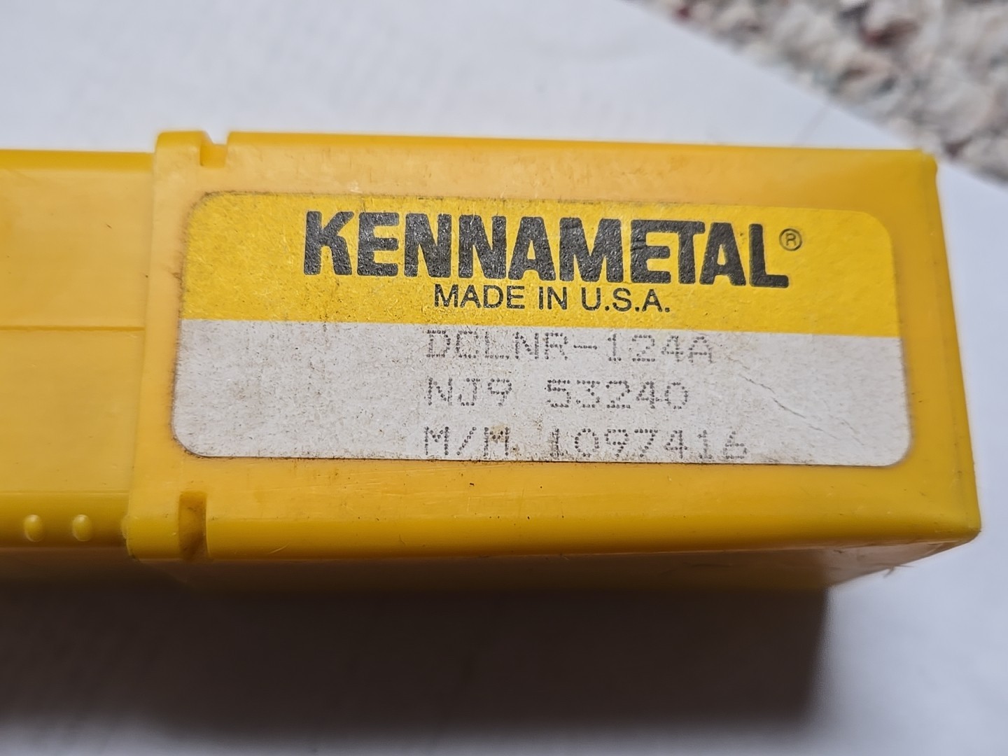 New Kennametal DCLNR-124A Indexable Tool Holder 3/4″ x 3/4″ External Turning