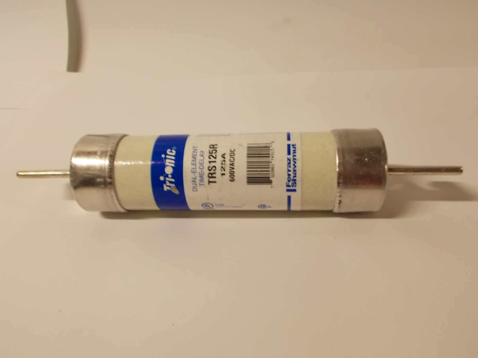 Ferraz Shawmut Tri-onic Dual Element Time-Delay Fuse 125A, 600VAC/DC TRS125R