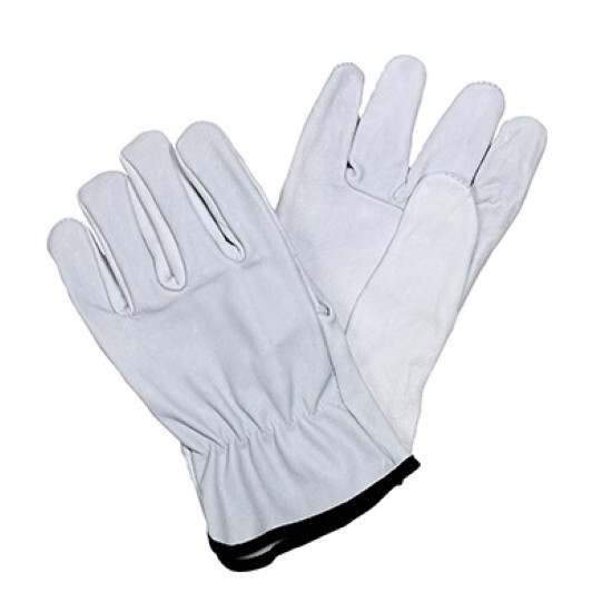 120 pairs Bulk Eco Grade Goat Leather Driver Safety Leather Gloves PPE Size L.