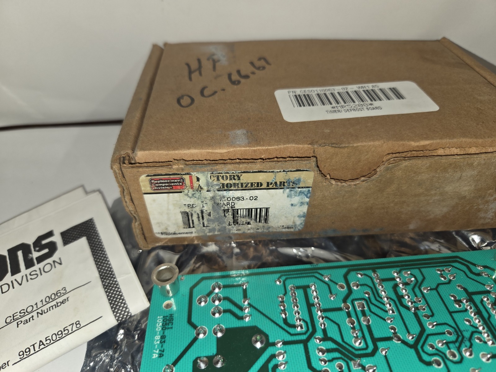 NEW GENUINE CARRIER CESO110063-02 TIMER / DEFROST BOARD