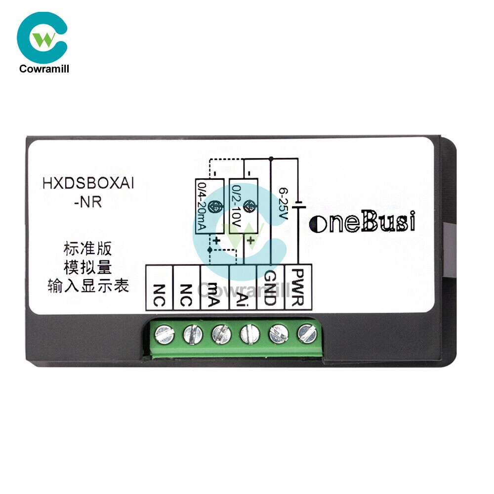 Digital Display Meter 0-10V 0-20mA 2-10V 4-20mA Analog Input Display Pannel