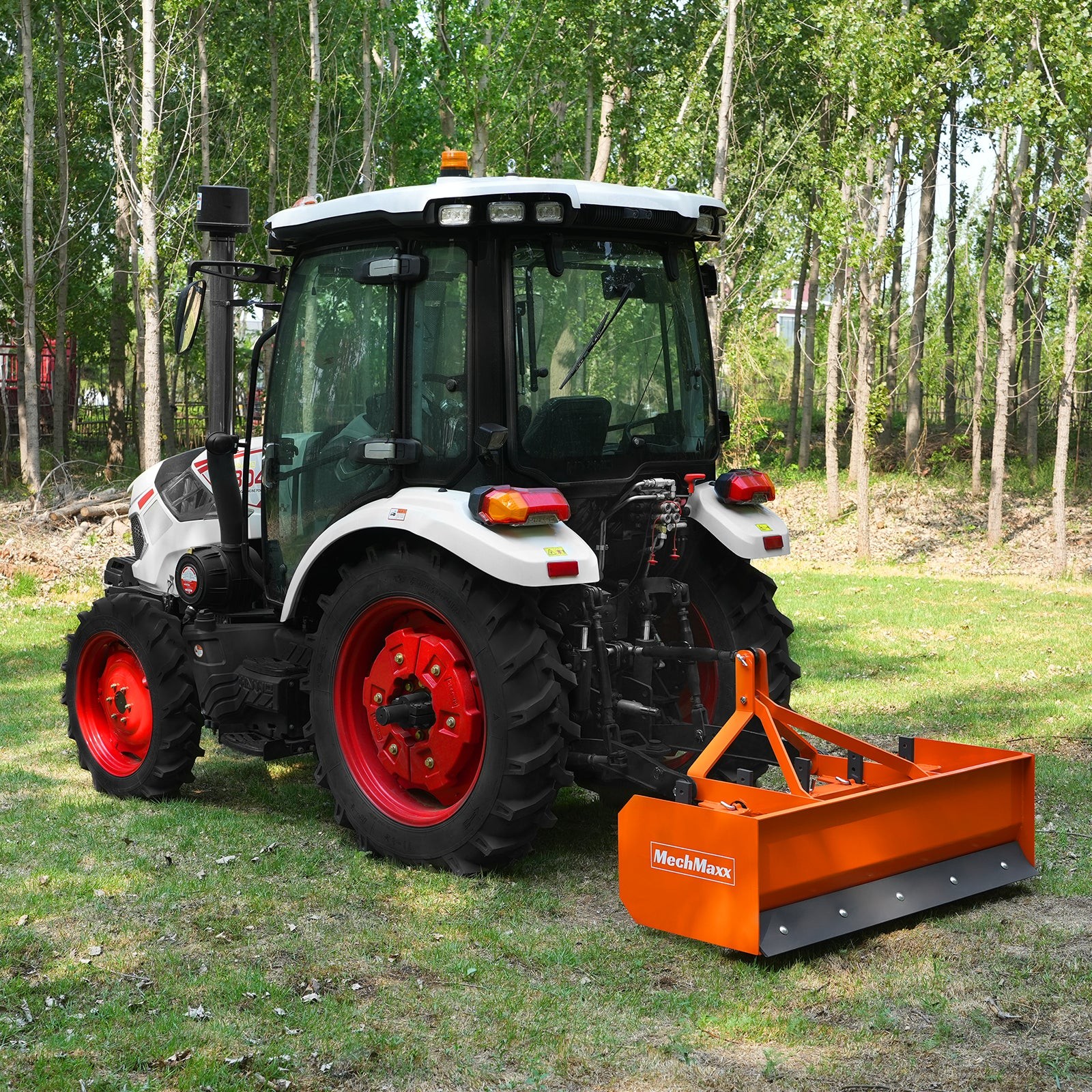MechMaxx 60″ Tractor Box Blade Scraper Attachment 3 Point Hitch 20HP-50HP, BB60
