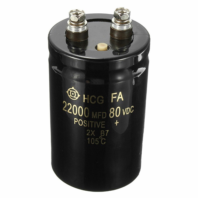 80V 22000UF/MFD Audio Aluminium Electrolytic Capacitor 105℃ Range of Voltages