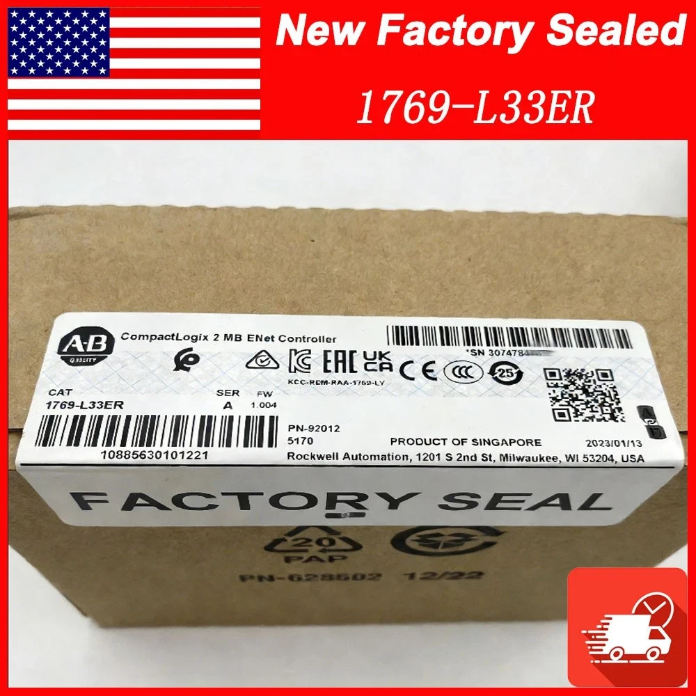 NEW Factory Sealed AB 1769-L33ER CompactLogix 2 MB Motion Controller 1769L33ER
