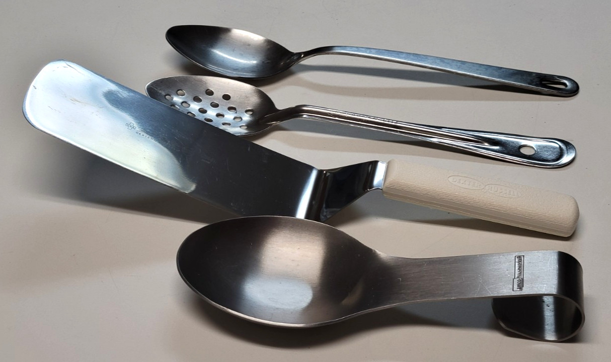 Dexter Russell Spatula Amco Spoon Rest Wolfgang Puck Vollrath Spoons MIXED LOT