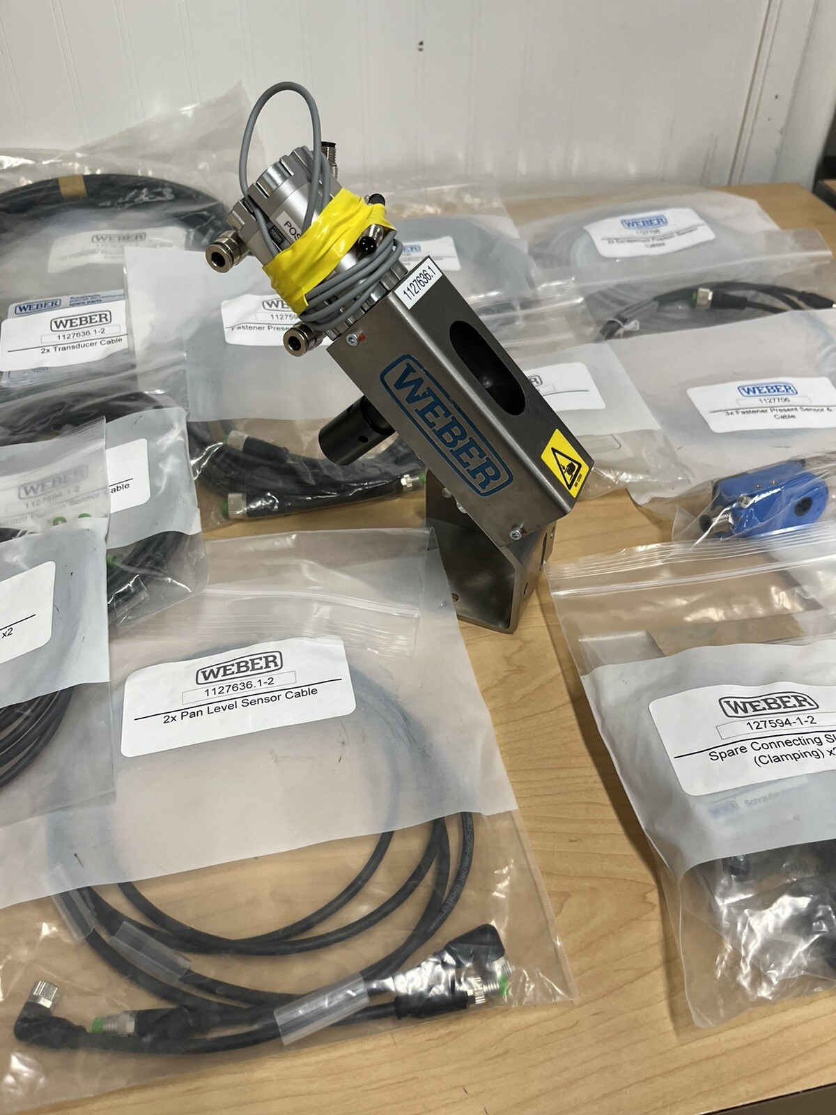 Weber Pneumatic Automatic Feed Screwdriving Bundle Lot – Cables, Sensors, etc.
