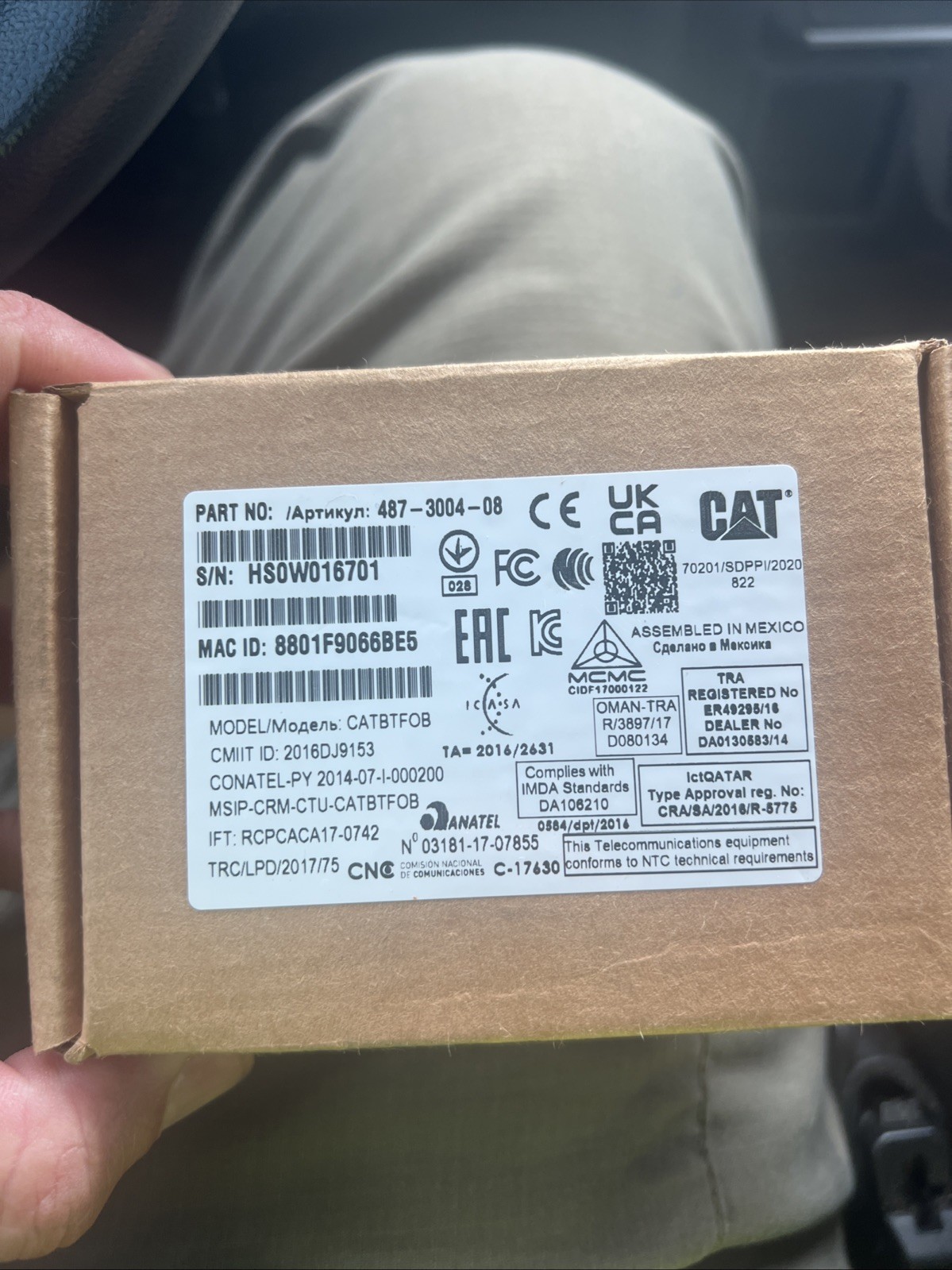 Caterpillar Bluetooth Key Battery Operated