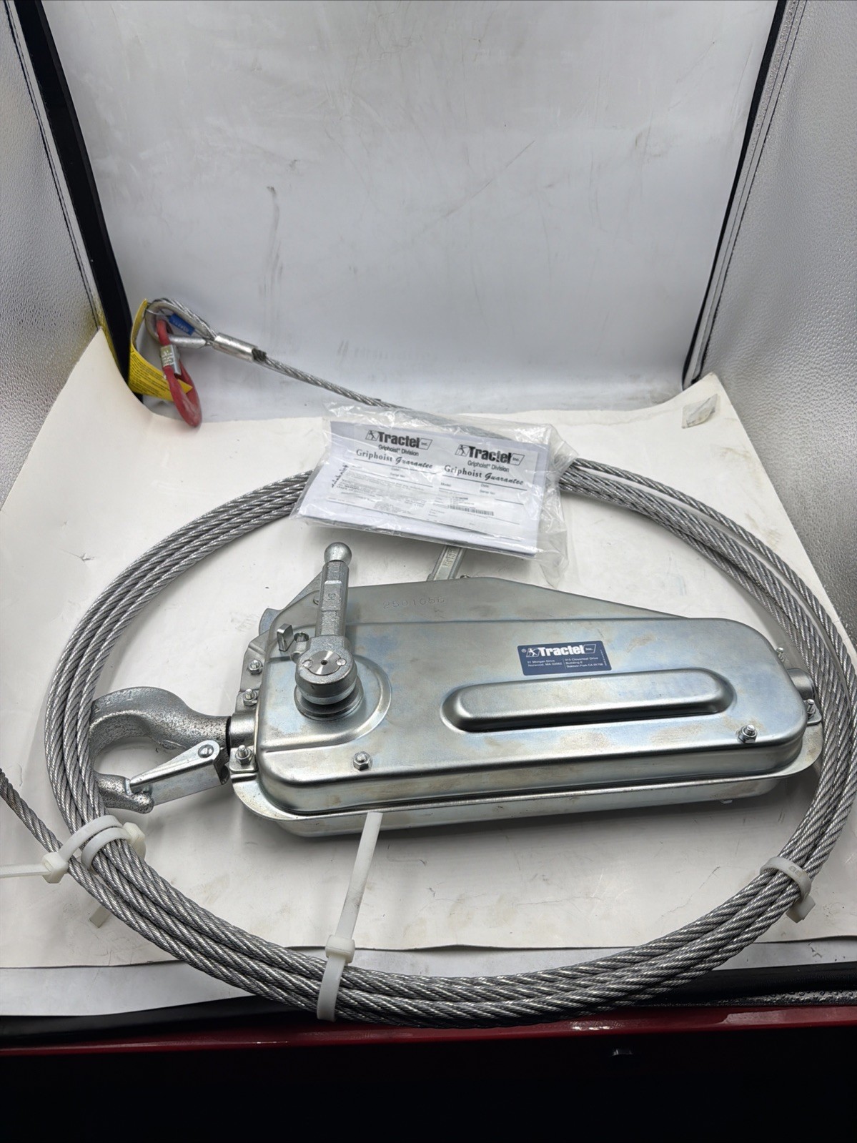 Tractel 849202430K Griphoist Manual Wire Rope Hoist 1 Ton 2, 000 Lb see details