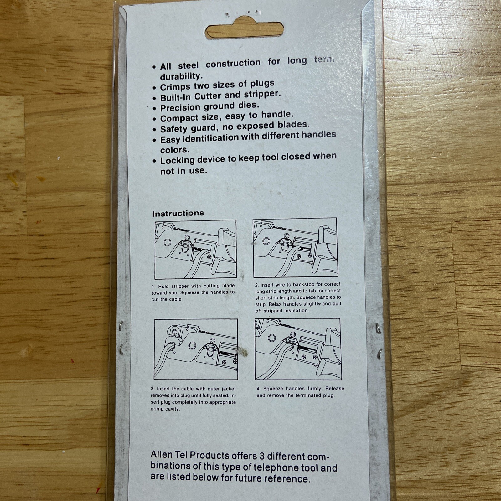 ALLEN TEL AT568 Crimping Tool RJ11 RJ12 and RJ45 Crimp Strip and Cut