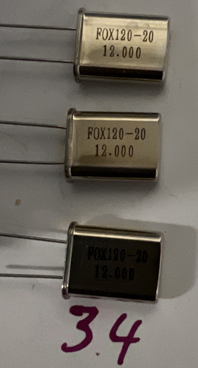 FOX120-20 12.000 12.000 MHz quartz crystal oscillator New Quantity of 3
