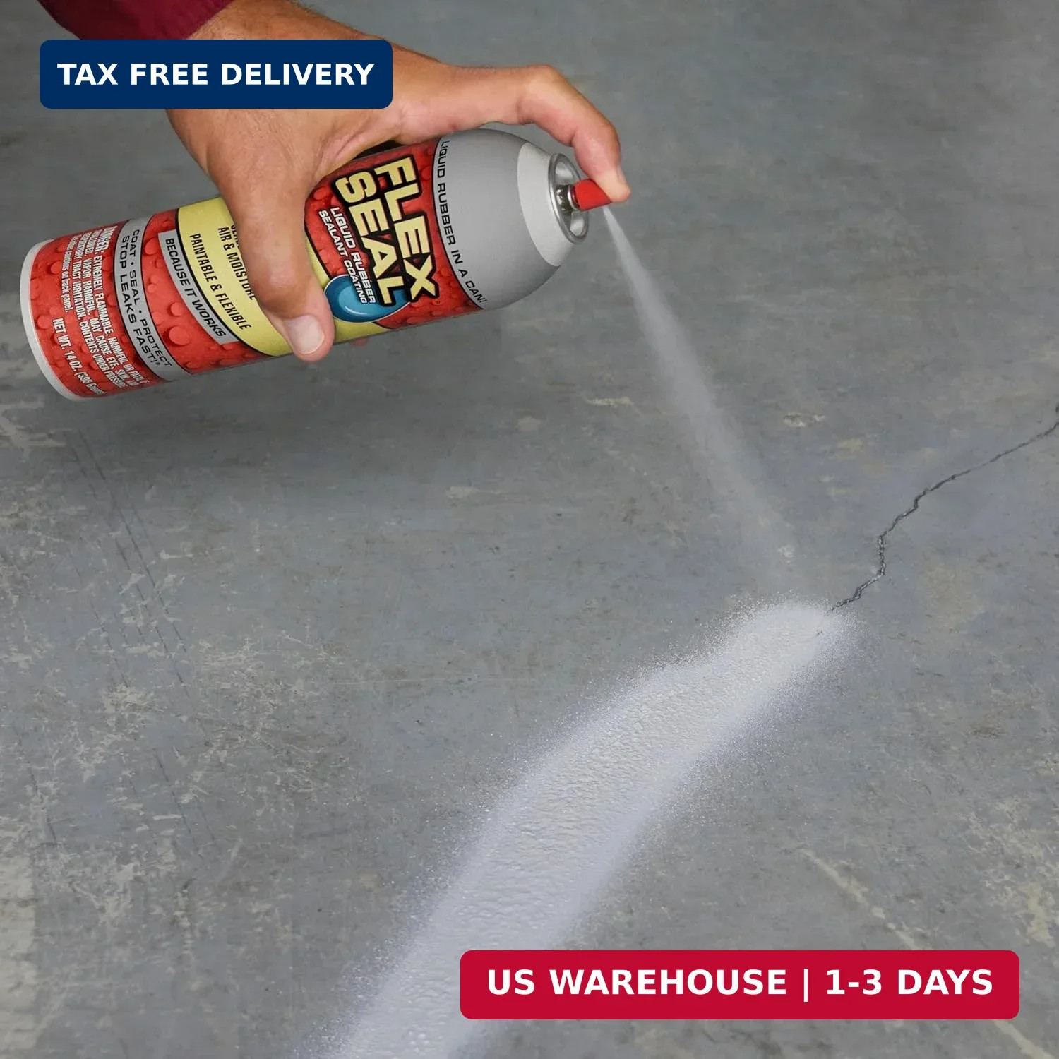 Flex Seal, 14 oz, Clear, Stop Leaks Instantly, Transparent Waterproof Rubber Spr