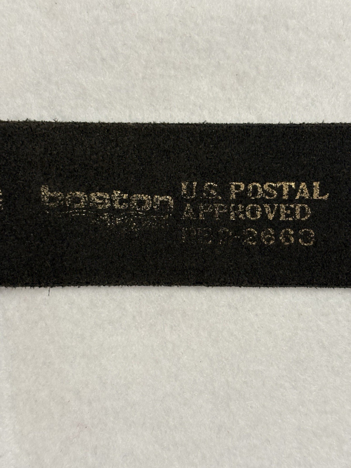 BOSTON Leather 38” Garrison Black Work Belt US Postal Approved #6605 1 5/8” Wide