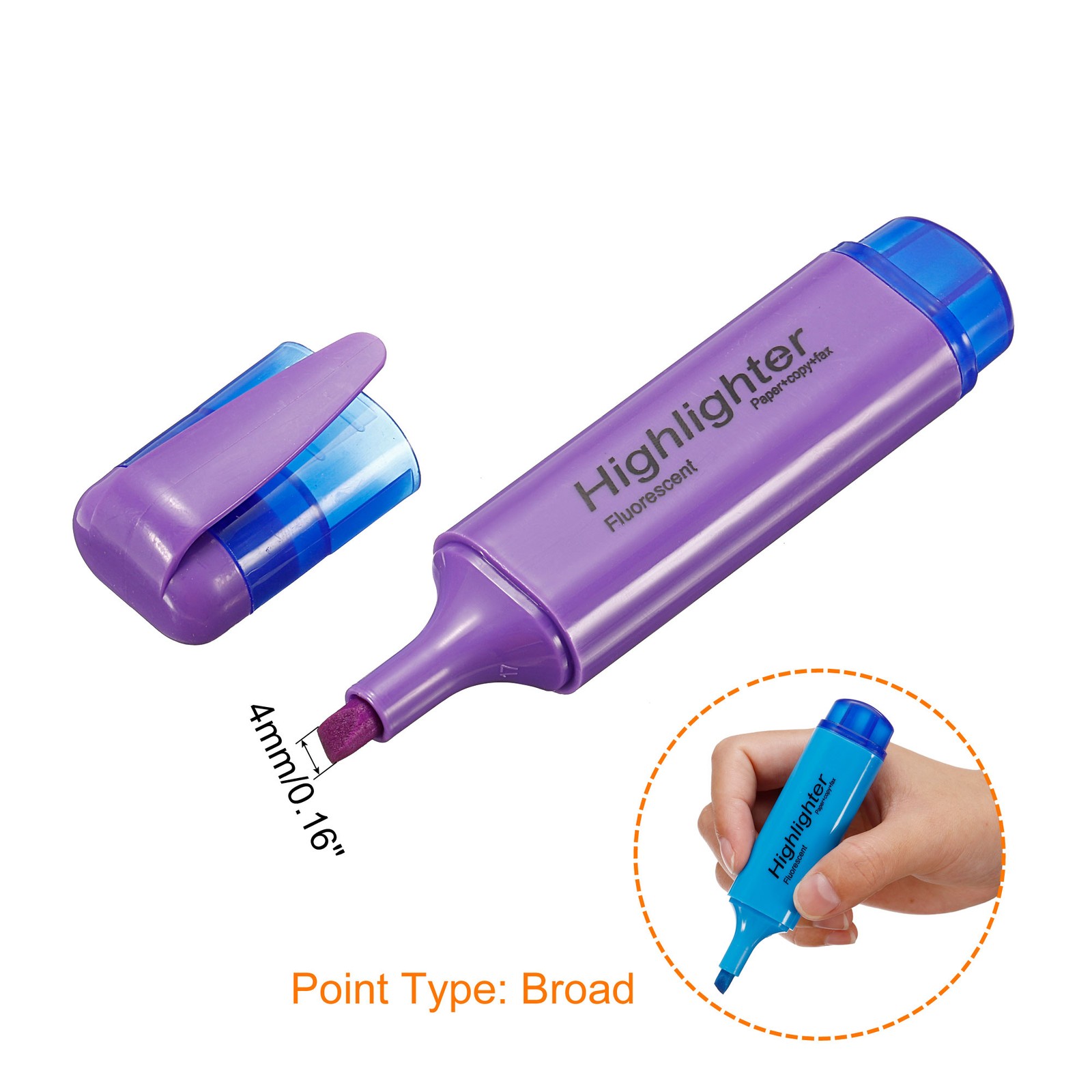 6Pcs 6 Colors Highlighter Pen for OFFICE DAILY USE Writing Marker Pens