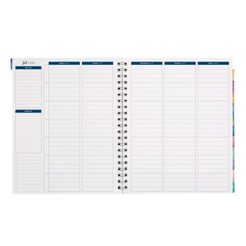Inspired by Erin Condren 9″x11″ 2026-2027 Teacher Planner Lapis Toile