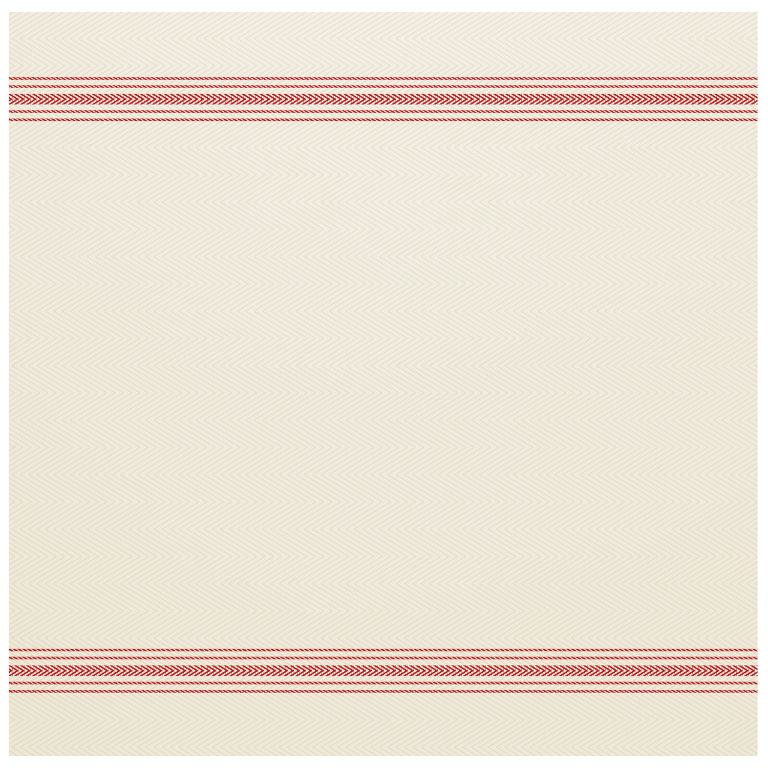 15.5 in x 15.5 in Printed FashnPoint Flat Pack Dinner Napkins 750 ct. Red/White