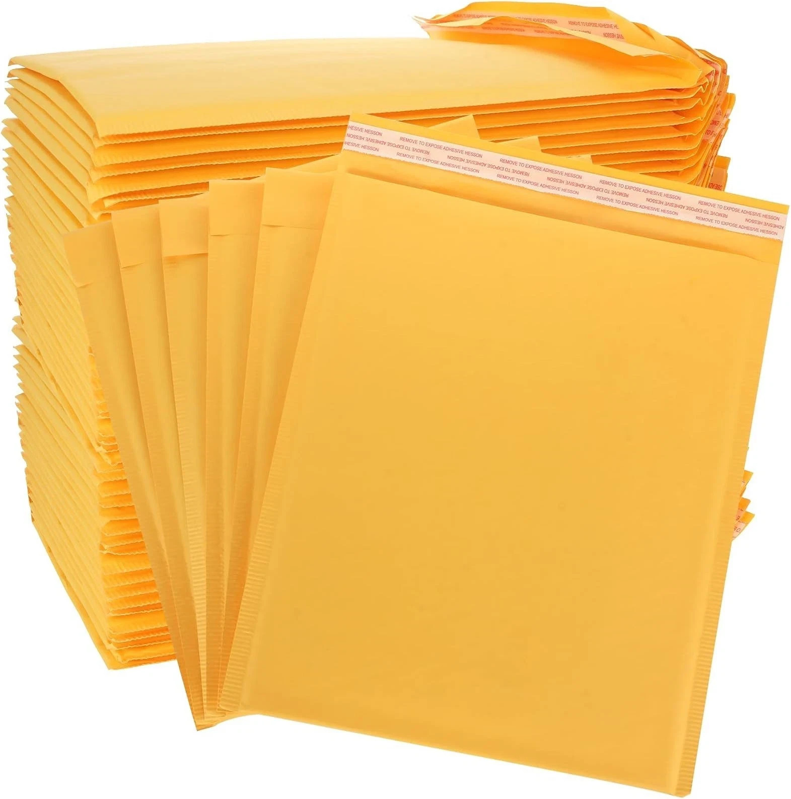 #00 50 pcs Kraft Bubble Mailers Shipping Mailing Padded Bags Envelopes Self-Seal