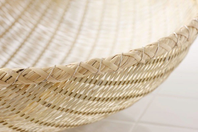 Premium Bamboo Draining Basket (Approx. 48cm Dia x 14.5cm Deep)