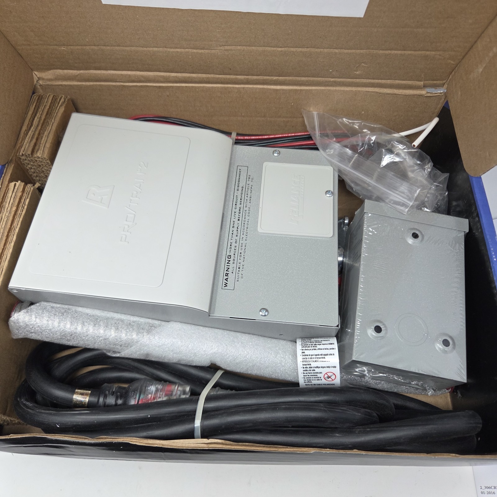 Reliance Controls 30-Amp ProTran 2 Manual Transfer Switch 8000 Watt Model 306LRK