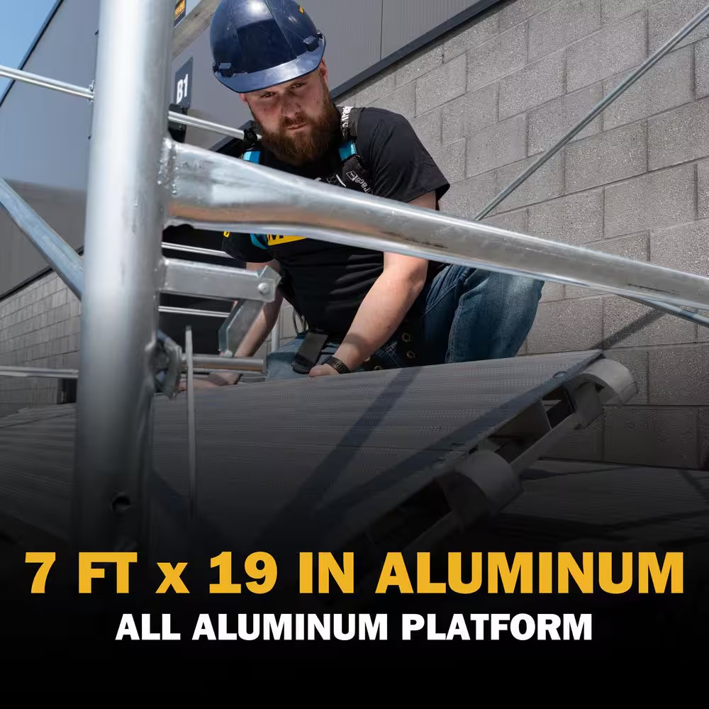 7 Ft. L X 19 In. W All-Aluminum Scaffold Platform and Plank for Standard and Arc