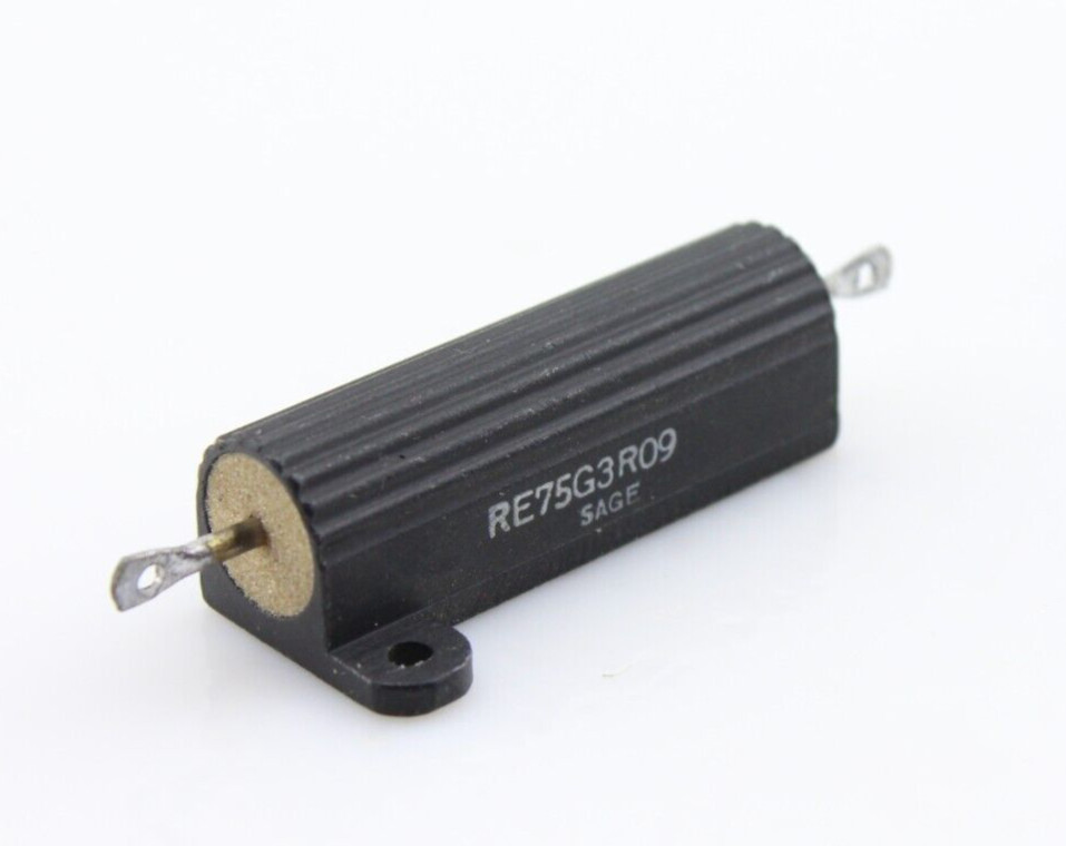 New Qty 1 SAGE SILICOHM 3.09Ω 20W 1% Power Resistor RE75G3R09 Heatsink NOS USA