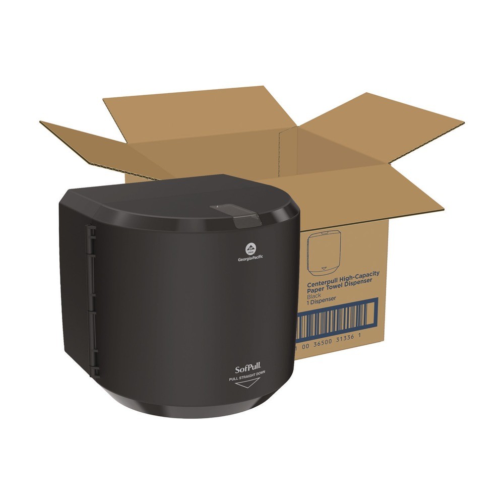 GCP 58201B SofPull CenterPull Hand Towel Dispenser – Black New