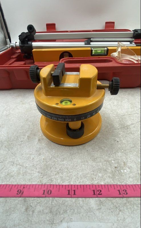 Grip 16-Inch Tripod Leveling Tool Laser Level Kit With Red Carrying Case