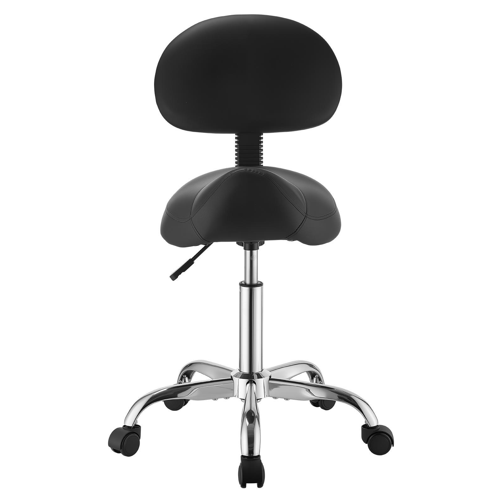 VEVOR Saddle Stool with Back Support 500 lbs Weight Capacity Height Adjustable