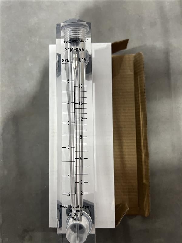 Panel Mount Flow Meter – 0.5-5 GPM