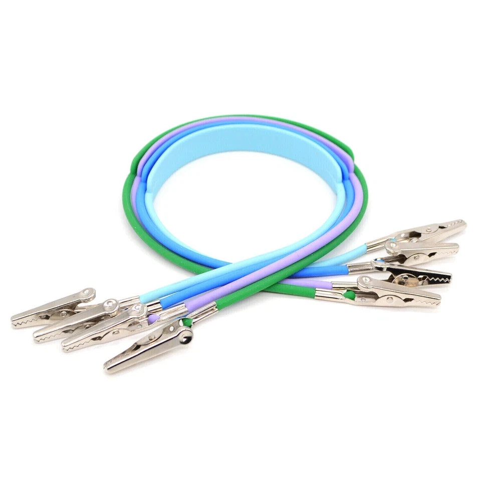 Dental Bib Napkin Holder Clip Silicon Flexible Anti-Slip Silicone Chain Flat