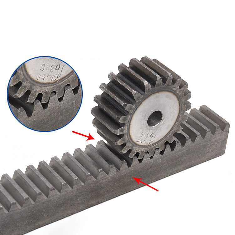 Module 2.5M, 3M, 4M 5M Spur Gear Flat Spur Gear 10 To120T Teeth 45# Steel
