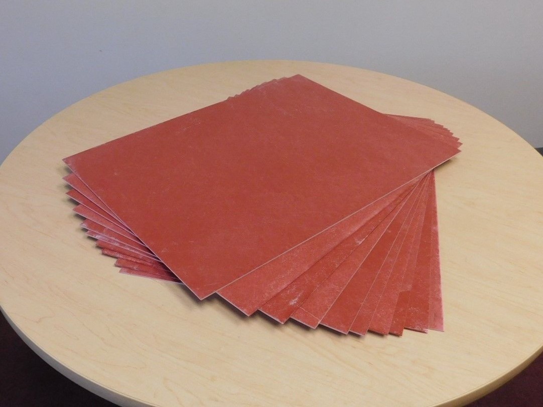 (1 pc) GPO3 Electrical Red Fiberglass Sheet 3/32″ (.093) Thick x 18.0″ x 24.0″