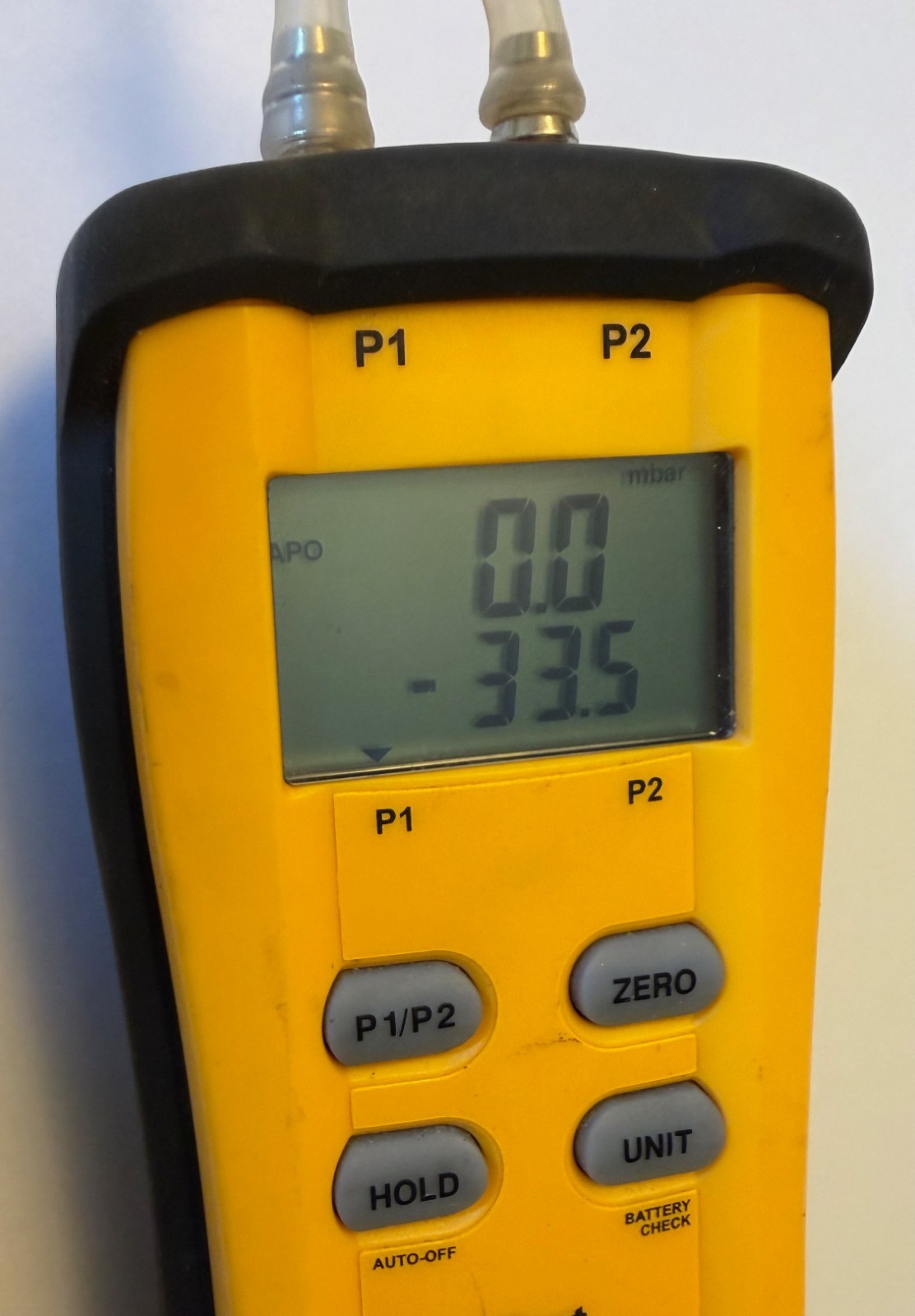 Fieldpiece SDMN5 Dual Port Manometer HVAC Gas Pressure Tester w/ Hoses TESTED