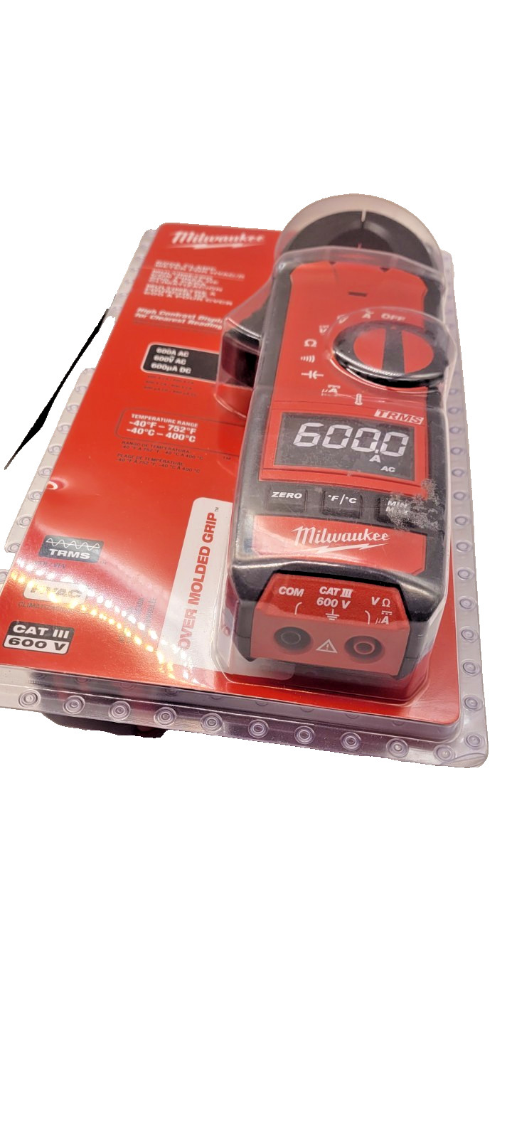 Milwaukee 2236-20 Clamp Meter for HVAC/R – Red
