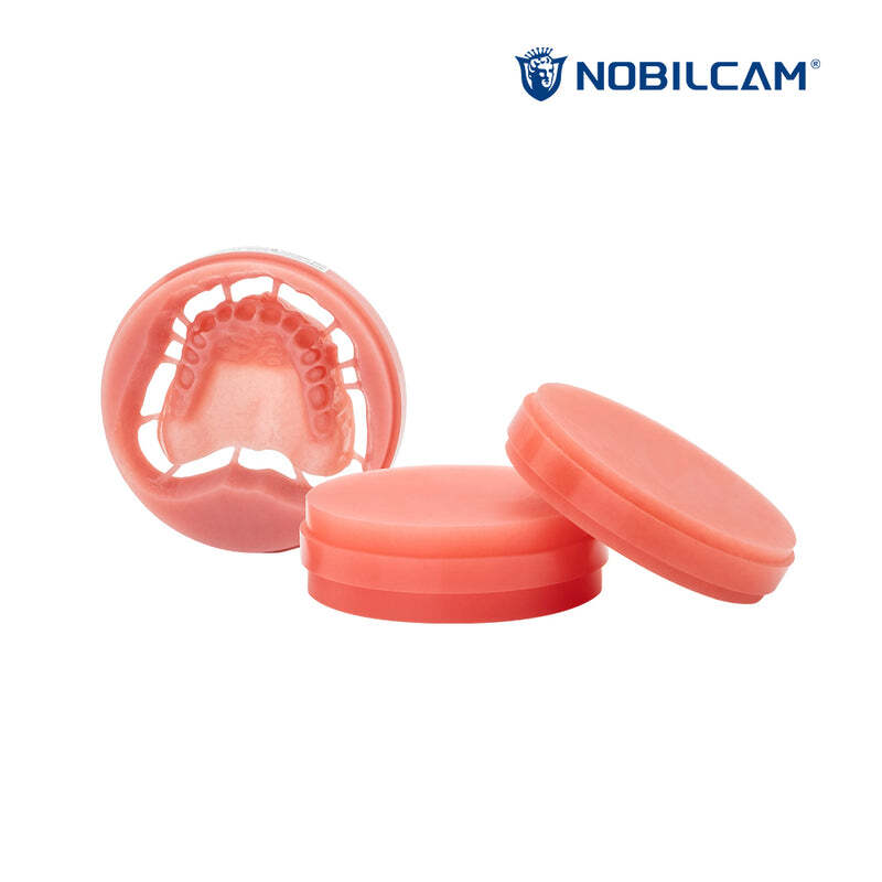 NOBILCAM Pink PMMA Disc Block
