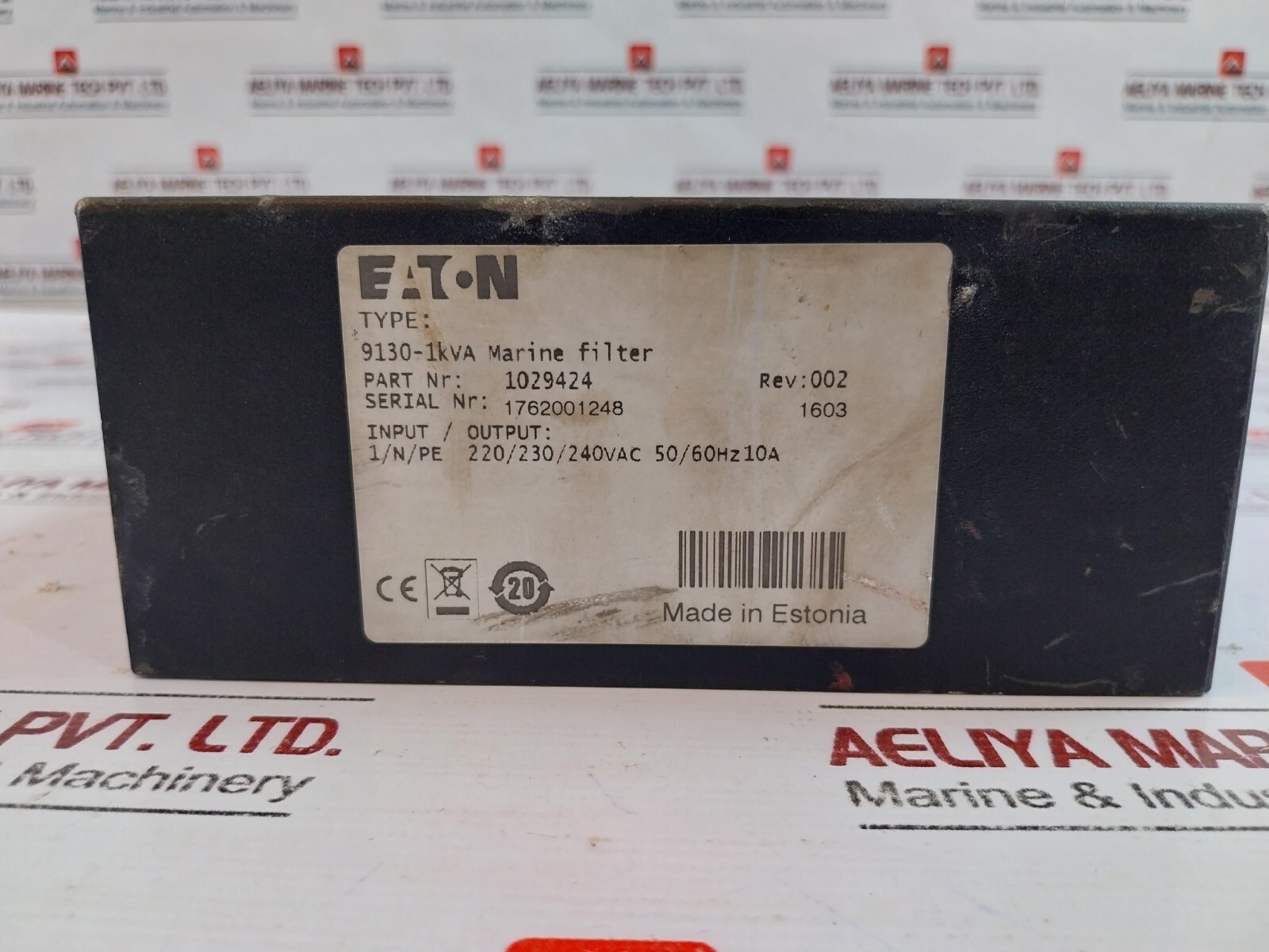 Eaton 9130 1KVA Marine Filter PN 1029424 Rev 002 220/230/240VAC 50/60Hz 1603