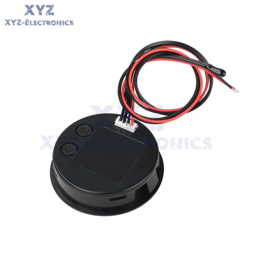 LCD Digital Battery Level Indicator Voltage Power Percentage Temperature Display