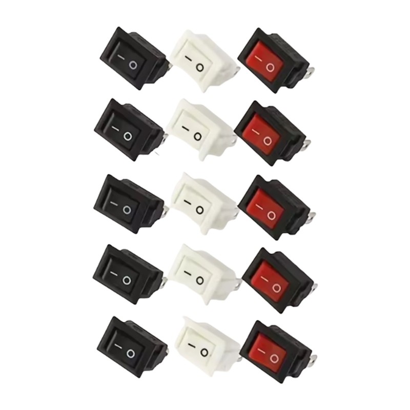2 Pin Rocking Switches 2 Position Electrical Toggle Switches Childproof Power